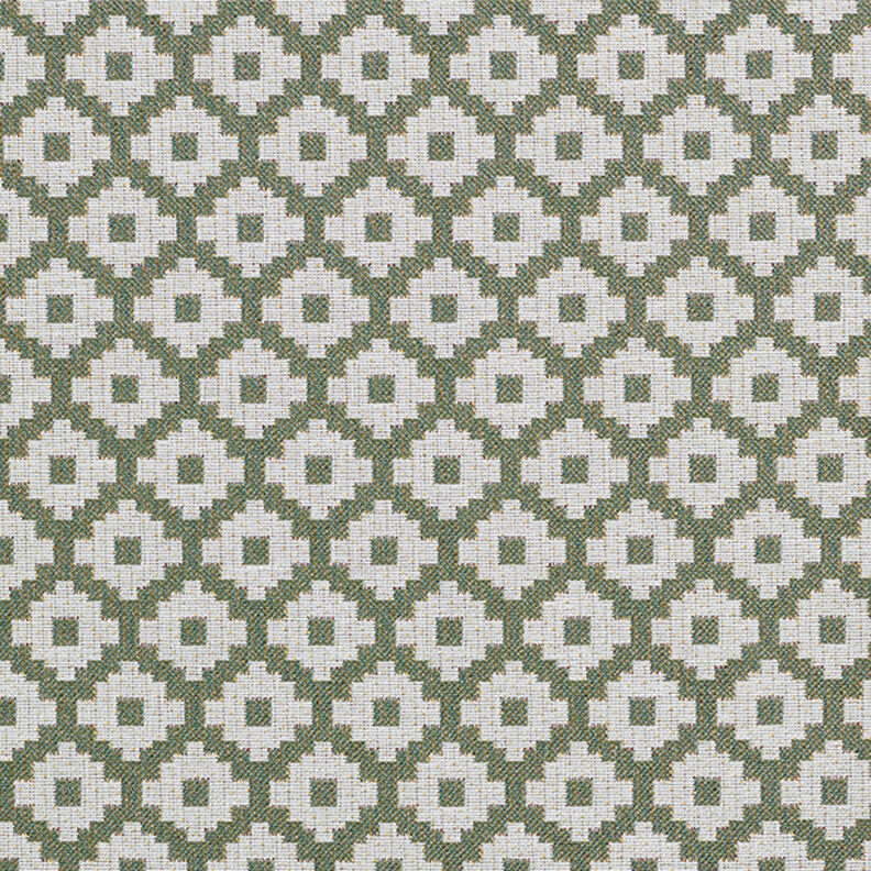 Tissu d'extérieur jacquard Losanges – olive,  image number 1