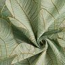 Tissu de décoration Gobelin Mer de feuilles – vert clair/noir,  thumbnail number 3