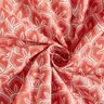 Tissu en coton Cretonne Feuilles abstraites – terre cuite/ivoire,  thumbnail number 3