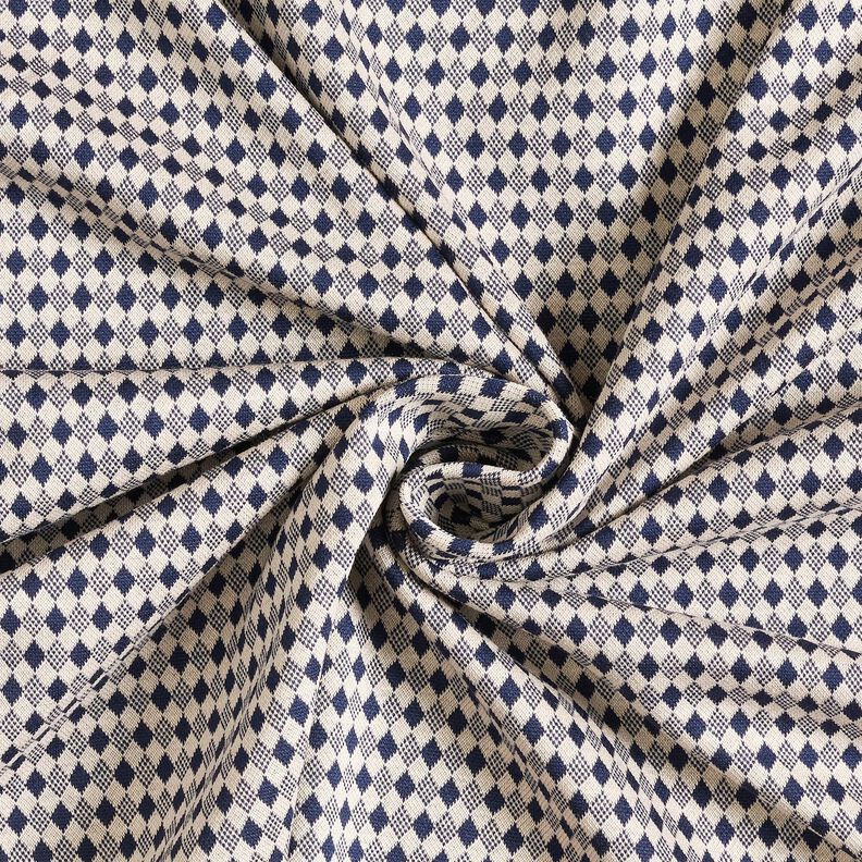 Jersey romanite Mini losanges – beige clair/bleu marine,  image number 3