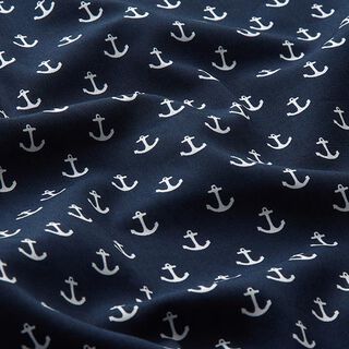 Popeline Ancre – bleu marine, 