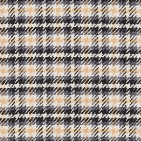 Tissu pour manteau Carreaux classiques – écru/anthracite, 