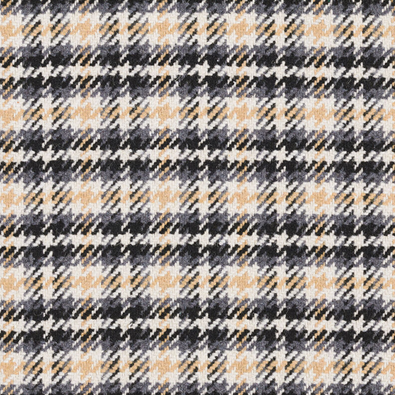 Tissu pour manteau Carreaux classiques – écru/anthracite, image number 1