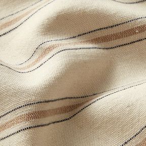 Tissu pour chemise en coton mélangé à fines rayures – beige/dune, 