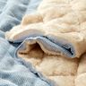 Tissu matelassé Velours côtelé à losanges avec envers fourrure – bleu clair,  thumbnail number 2