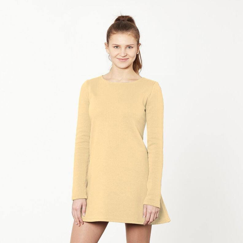 Molleton coton léger uni – jaune vanille,  image number 10