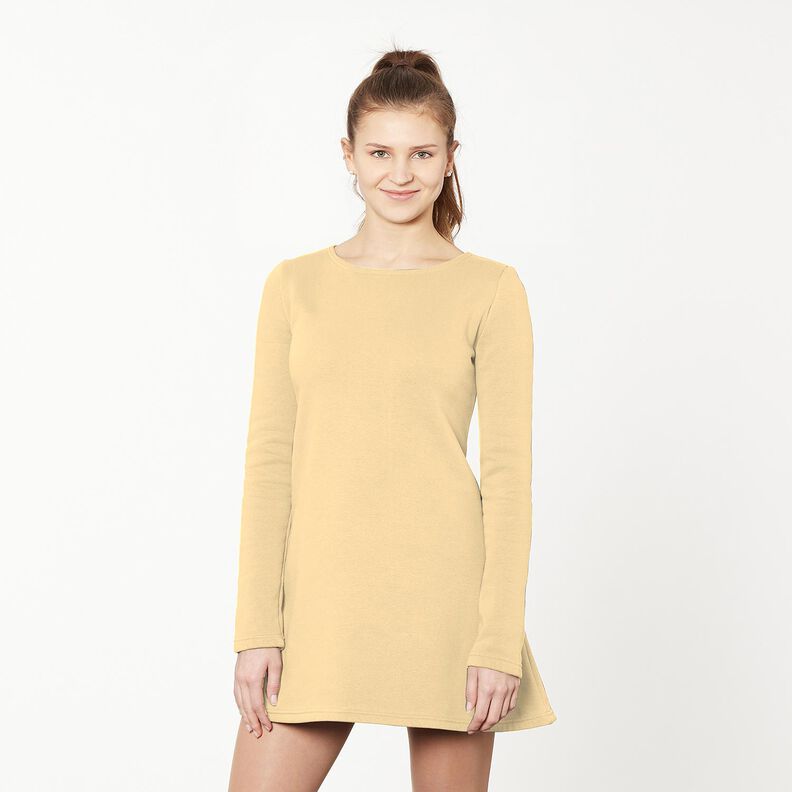 Molleton coton léger uni – jaune vanille, image number 10