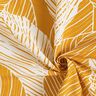 Tissu de décoration Canvas grandes feuilles – jaune curry,  thumbnail number 3