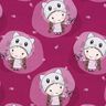 Jersey coton Chatte | Glitzerpüppi  – framboise,  thumbnail number 1
