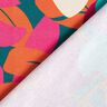 French Terry Sweat d’été Grandes fleurs – pétrole,  thumbnail number 4