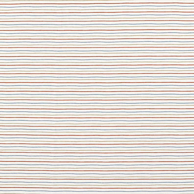 Jersey coton Lignes dessinées – écru,  image number 1