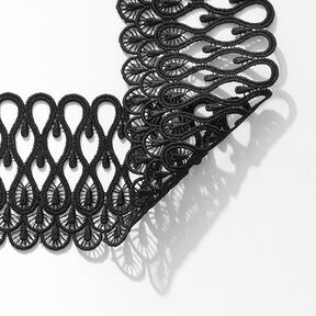 Ruban de dentelle [ 65 mm ] – noir, 