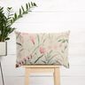 Tissu de décoration Semi-panama Fleurs de freesia – nature/myrtille,  thumbnail number 6