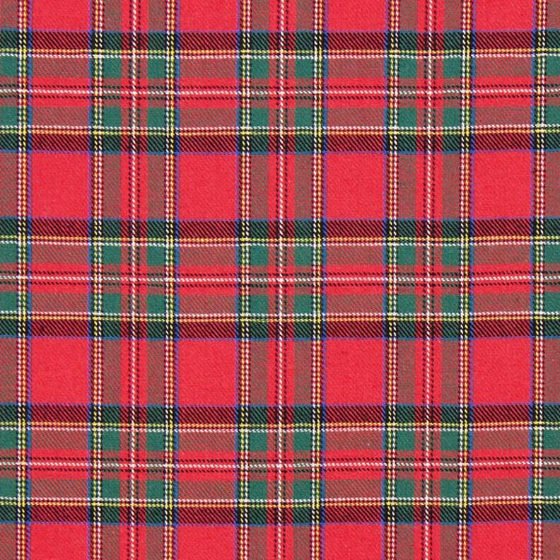 Flanelle coton Carreau écossais Glenside – rouge,  image number 1