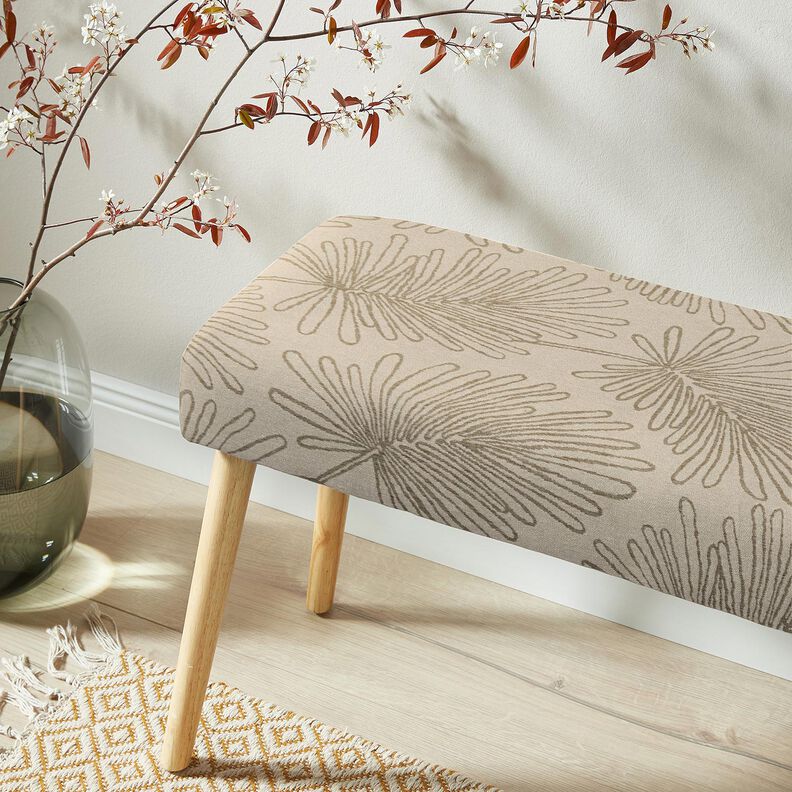 Tissu de décoration Jacquard Contours de feuilles – nature, image number 6