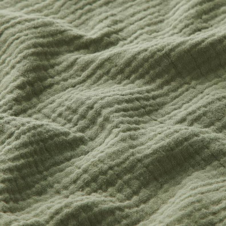 GOTS Tissu double gaze de coton | Tula – olive,  image number 3