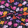 French Terry Sweat d’été Fleurs colorées | Poppy Fabrics – bleu marine,  thumbnail number 3