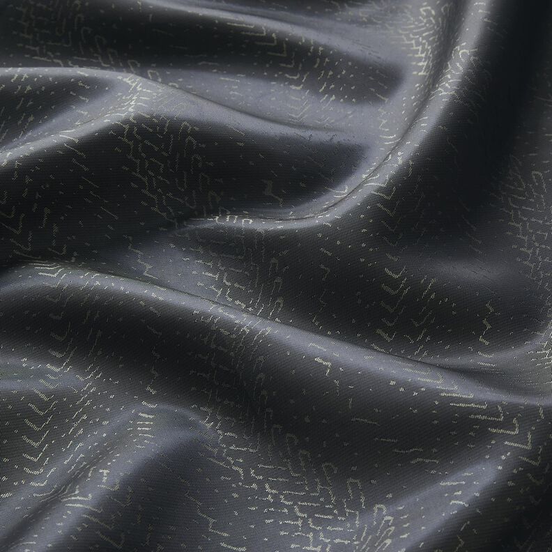 Tissu de doublure Jacquard Motif écaille – anthracite,  image number 2
