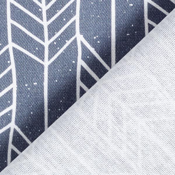 Tissu de décoration Semi-panama Motif de flèches – gris bleu,  image number 5