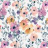 GOTS Jersey coton Prairie fleurie aquarelle Impression numérique – ivoire,  thumbnail number 1