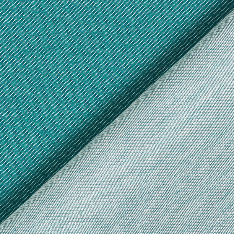 Jersey coton Aspect jean – pétrole,  image number 3