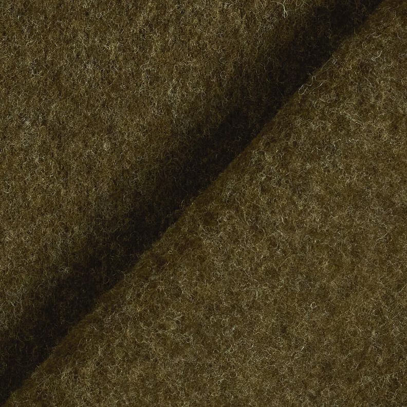 Polaire de laine pure laine vierge Uni – olive foncé,  image number 3