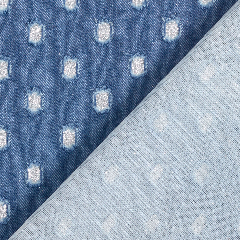 Denim Points pailletés – bleu jean,  image number 6