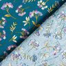 Tissu en coton Cretonne Fleurs délicates – bleu océan,  thumbnail number 4