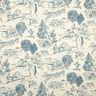 Tissu de décoration Panama Chevauchée – bleu jean/nature,  thumbnail number 1