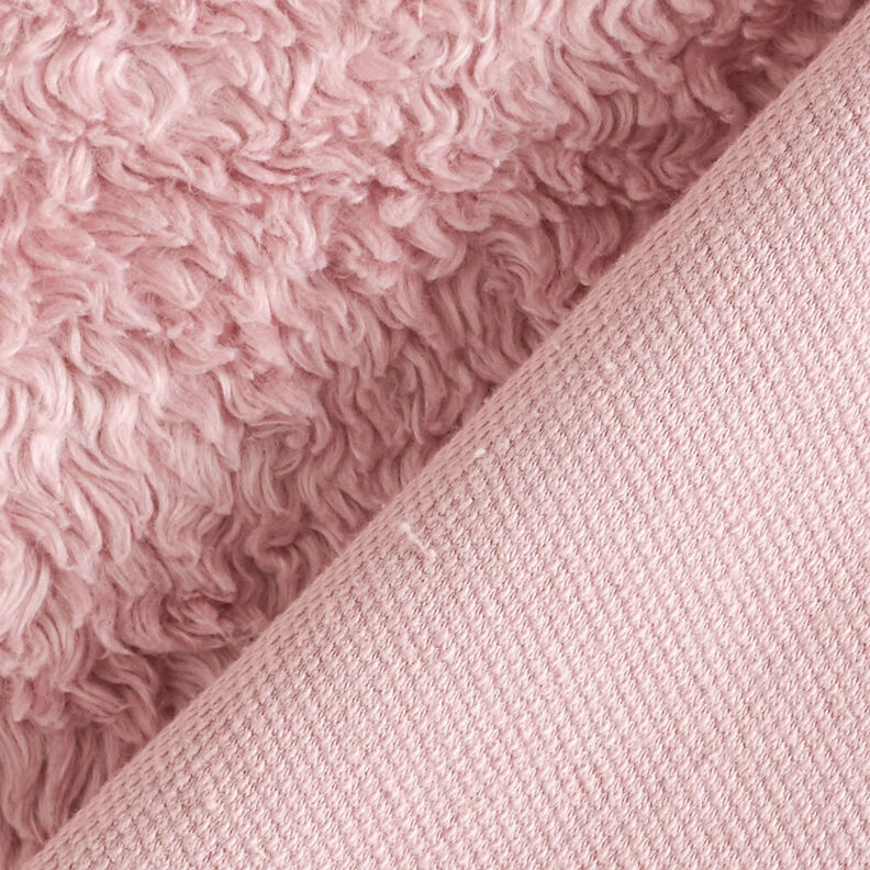 Sherpa Coton mélangé Uni – vieux rose, image number 4