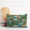 Tissu décoratif Gobelin Peinture de paysage – vert,  thumbnail number 7