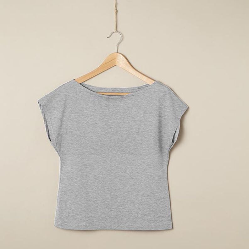 Jersey coton Medium Chiné – gris,  image number 6