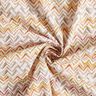 Popeline coton Zigzag en coups de pinceau Impression numérique – blanc/cuivre,  thumbnail number 3