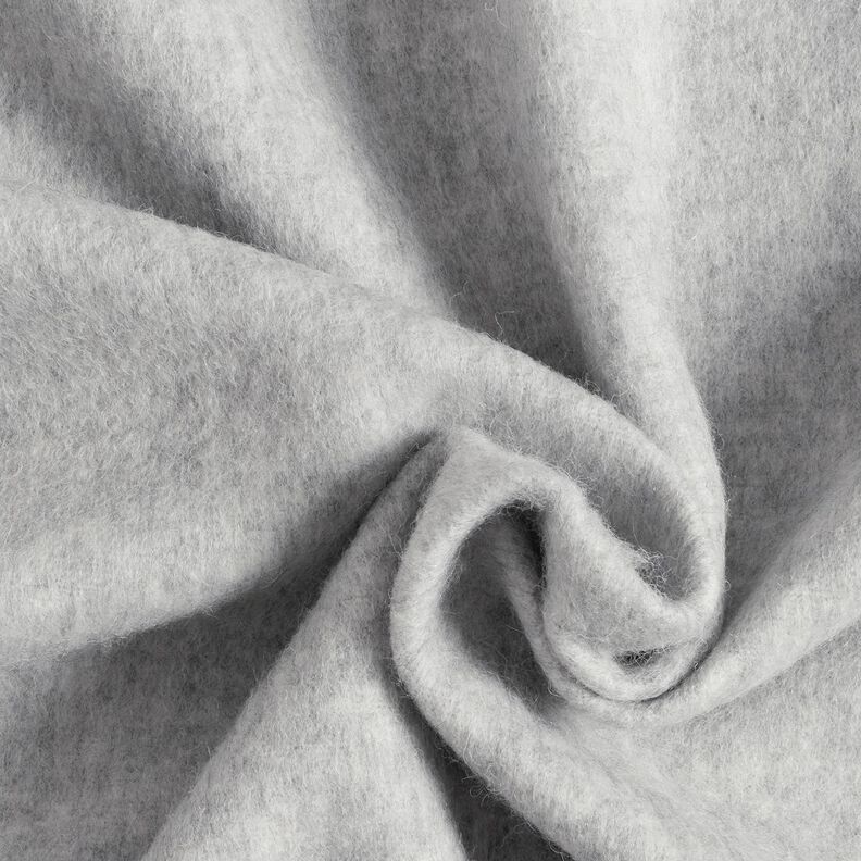 Maille pour manteau en laine mélangée chinée – gris clair, image number 1