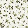 Tissu de décoration Semi-panama Olives – écru/olive foncé,  thumbnail number 1