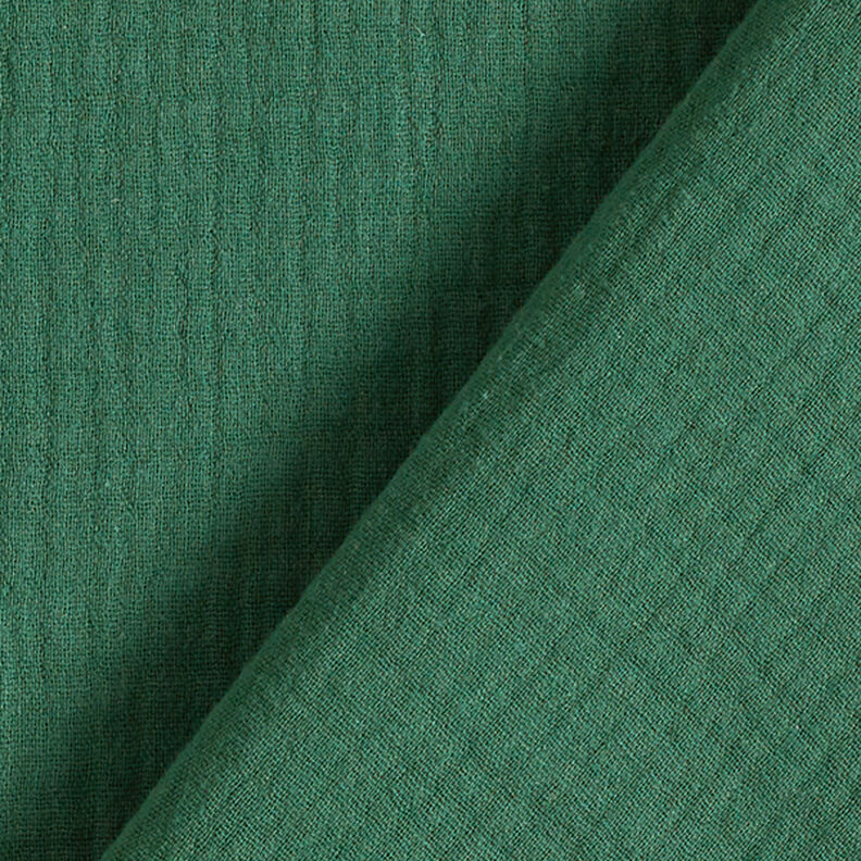 Tissu double gaze de coton – vert foncé,  image number 4