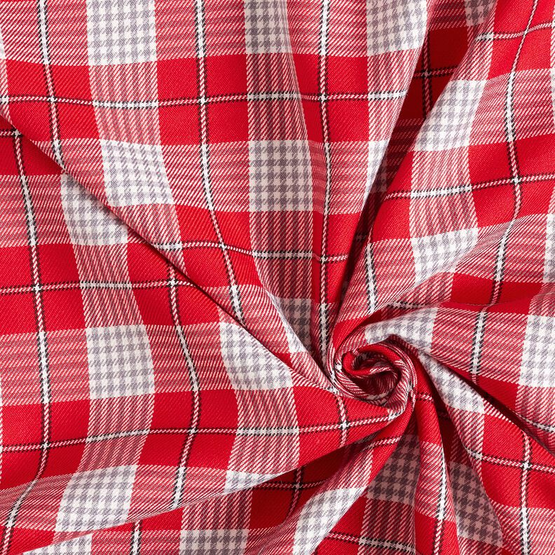 Viscose mélangée Prince de Galles – chili,  image number 3