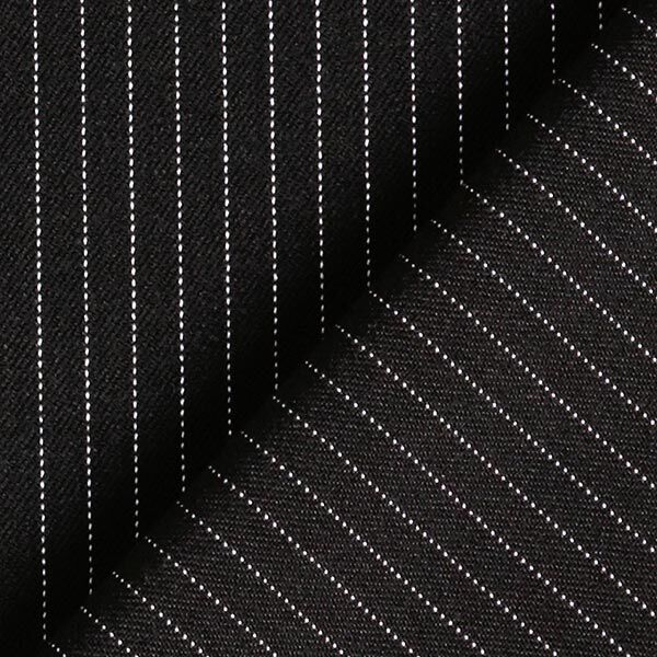 Tissu de costume fil-à-fil Fin 5 mm – noir,  image number 3