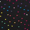 Jersey métallisé cœurs scintillants colorés – noir,  thumbnail number 1