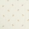 Voile crinkle broderie florale – écru/marron clair,  thumbnail number 1