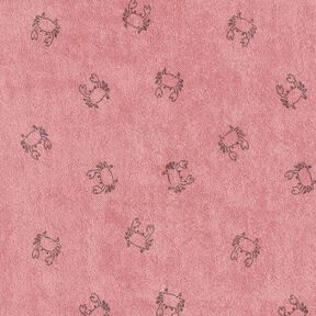 Jersey éponge Crabes – vieux rose foncé, 