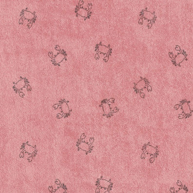 Jersey éponge Crabes – vieux rose foncé,  image number 1