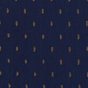 Tissu en viscose gouttes scintillantes – bleu marine, 