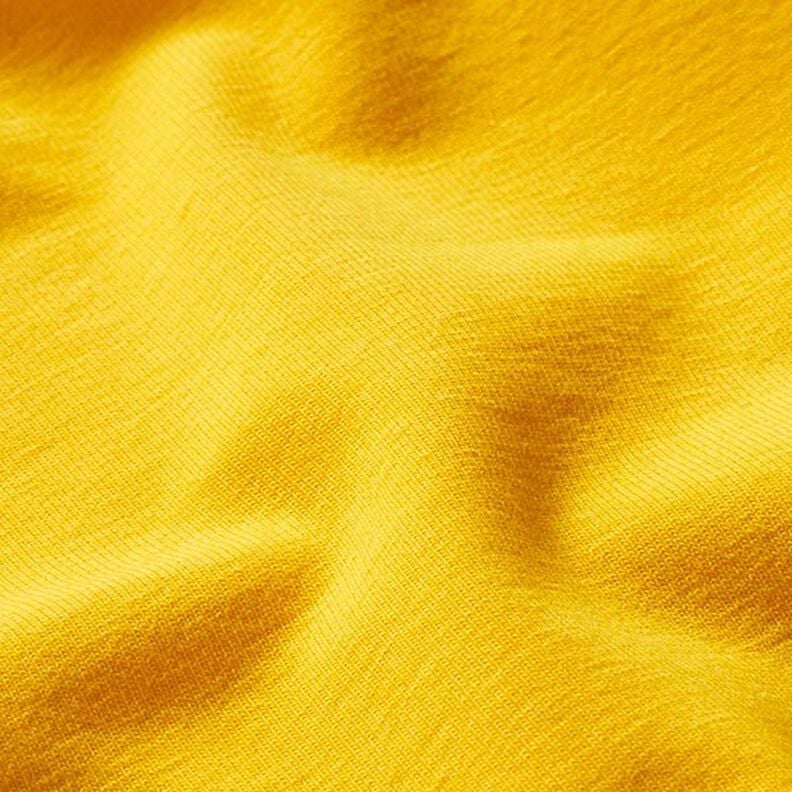 Jersey coton Medium Uni – jaune soleil,  image number 2