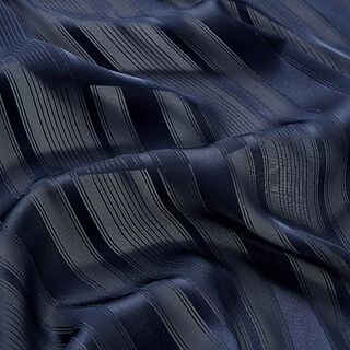 Chiffon à rayures satinées et paillettes – bleu nuit, 