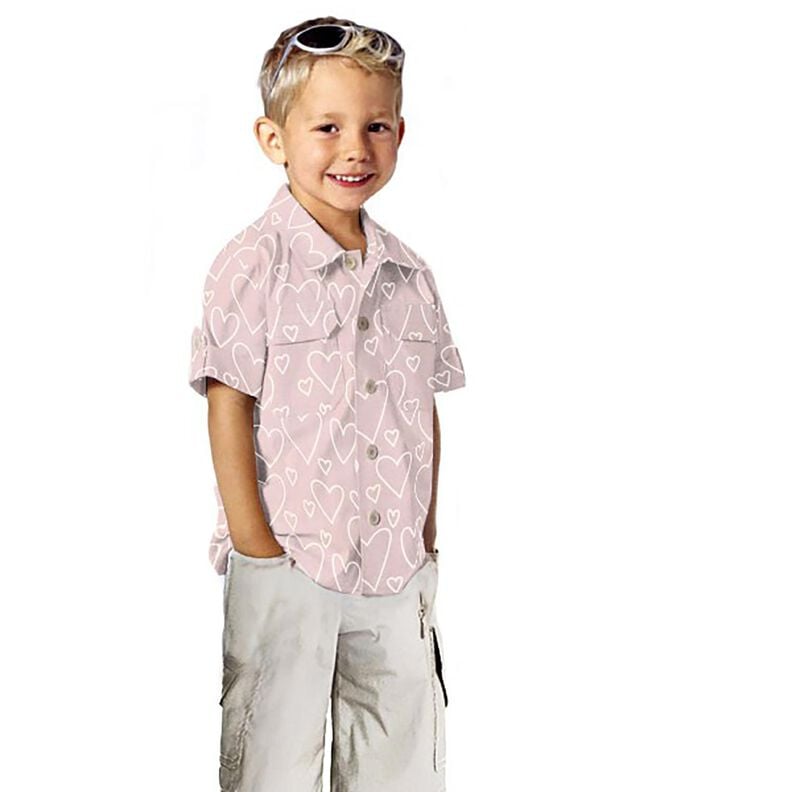 Jersey coton Herzen &ndash; rose,  image number 5