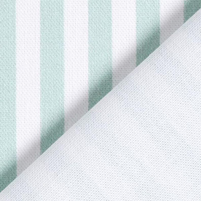 Tissu de décoration Semi-panama rayures verticales – menthe/blanc,  image number 4
