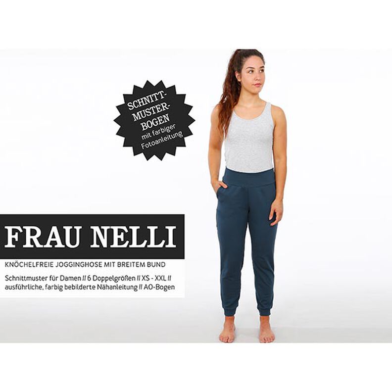 FRAU NELLI - Pantalon de survêtement à large ceinture qui libère la cheville, Studio Schnittreif  |,  image number 1