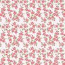 Popeline coton Blümchenmeer – rouge/blanc,  thumbnail number 1