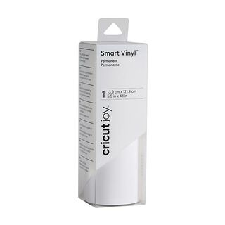Film vinyle permanent Cricut Joy Smart [ 13,9 x 121,9 cm ] – blanc, 